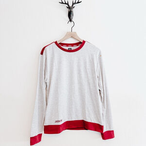 Jason Wu Women's Gray/Red Long Sleeve Shirt Size Medium
